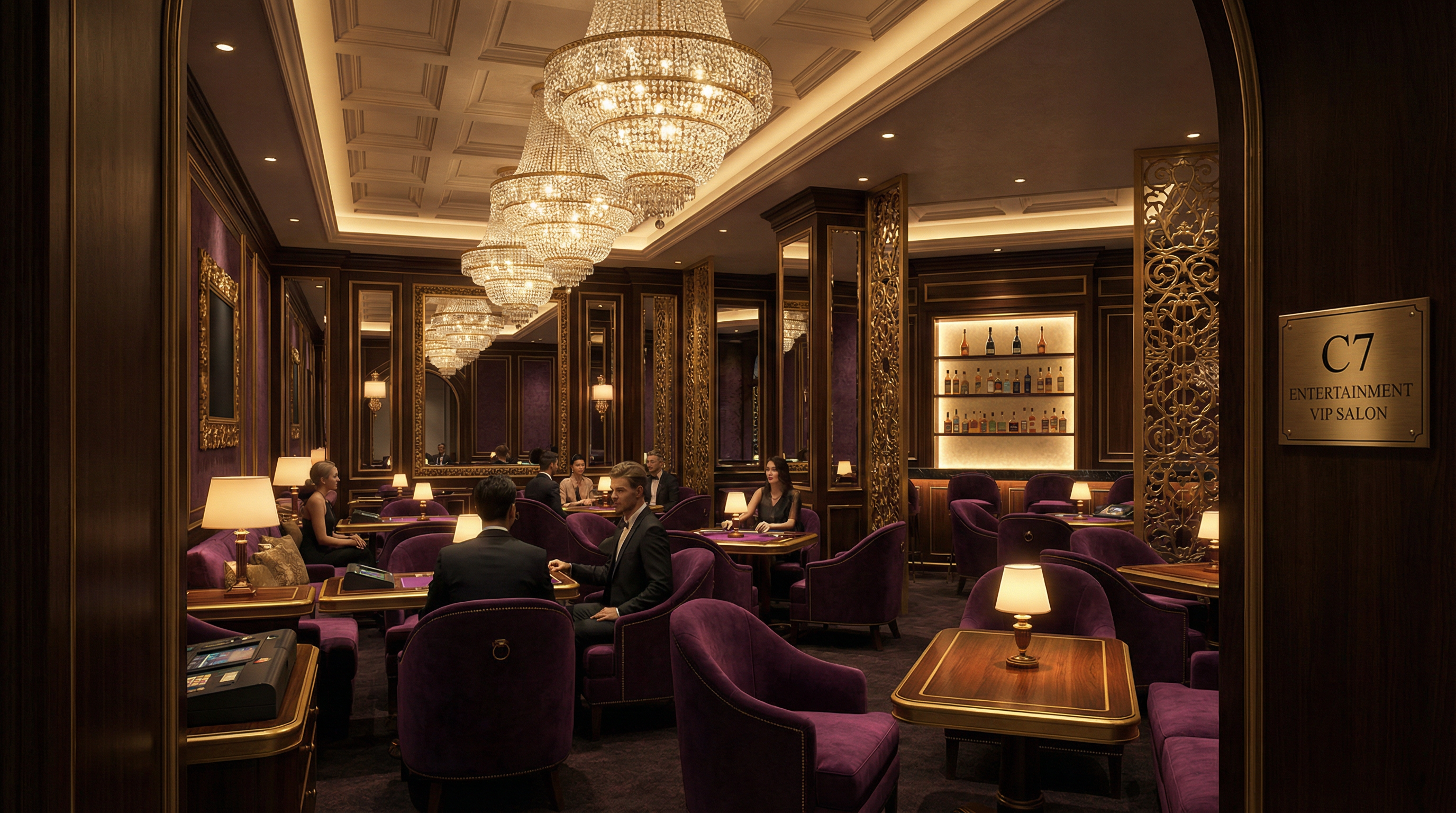 C7娱乐VIP贵宾厅豪华环境